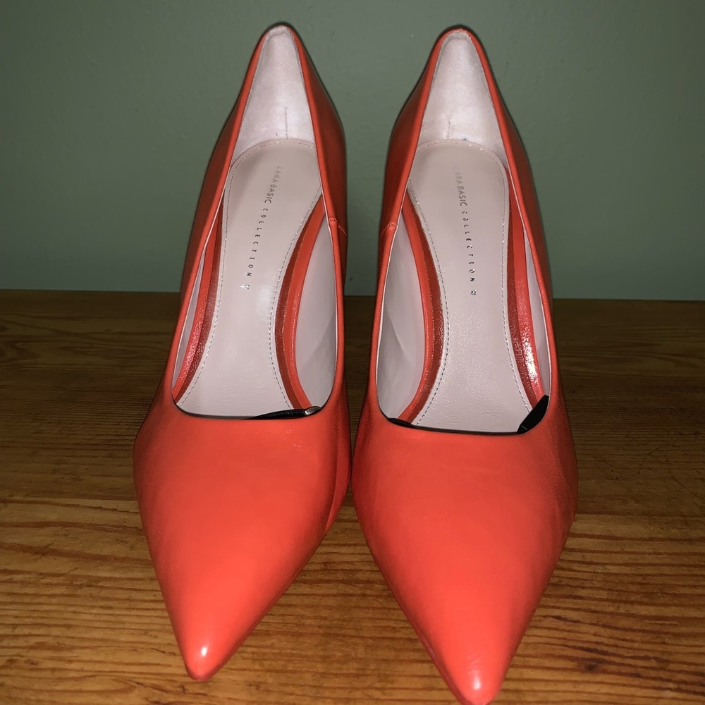 Zara Orange Heels